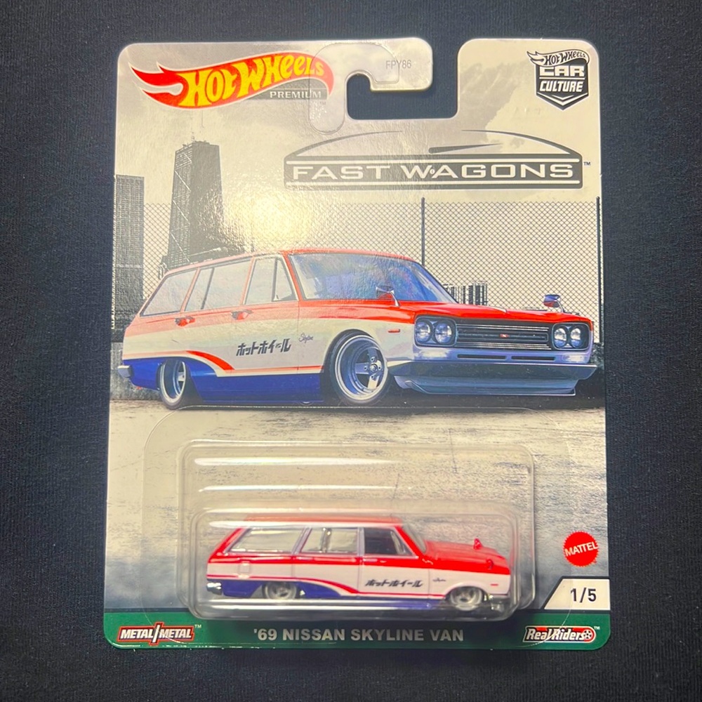Hot Wheels ‘69 Nissan skyline van fast wagons